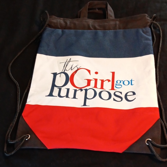 NWOT custom-made drawstring backpack - Picture 1 of 8